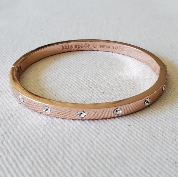 kate spade Jewelry - Kate Spade rose gold rhinestone bracelet